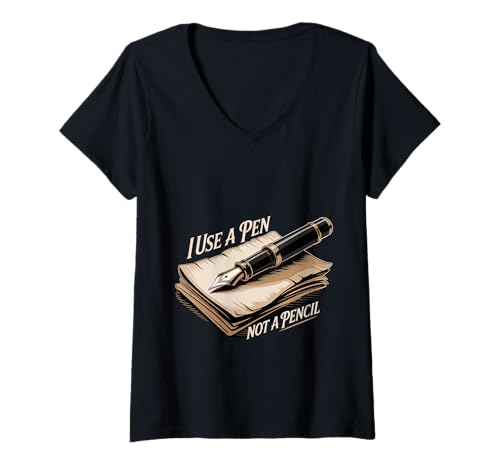 Damen I Use A Pen Not A Pencil Kreuzworträtsel |- T-Shirt mit V-Ausschnitt Damen I Use A Pen Not A Pencil Kreuzworträtsel |- T-Shirt mit V-Ausschnitt von Kreuzworträtsel Brainy Solver