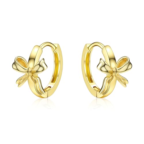 KRFY Gold Creolen Ohrringe für Damen Hypoallergene 925 Sterling Silber Herz Huggie Creolen Kleine zierliche für Damen Mädchen KRFY Gold Creolen Ohrringe für Damen Hypoallergene 925 Sterling Silber Herz Huggie Creolen Kleine zierliche für Damen Mädchen von Krfy