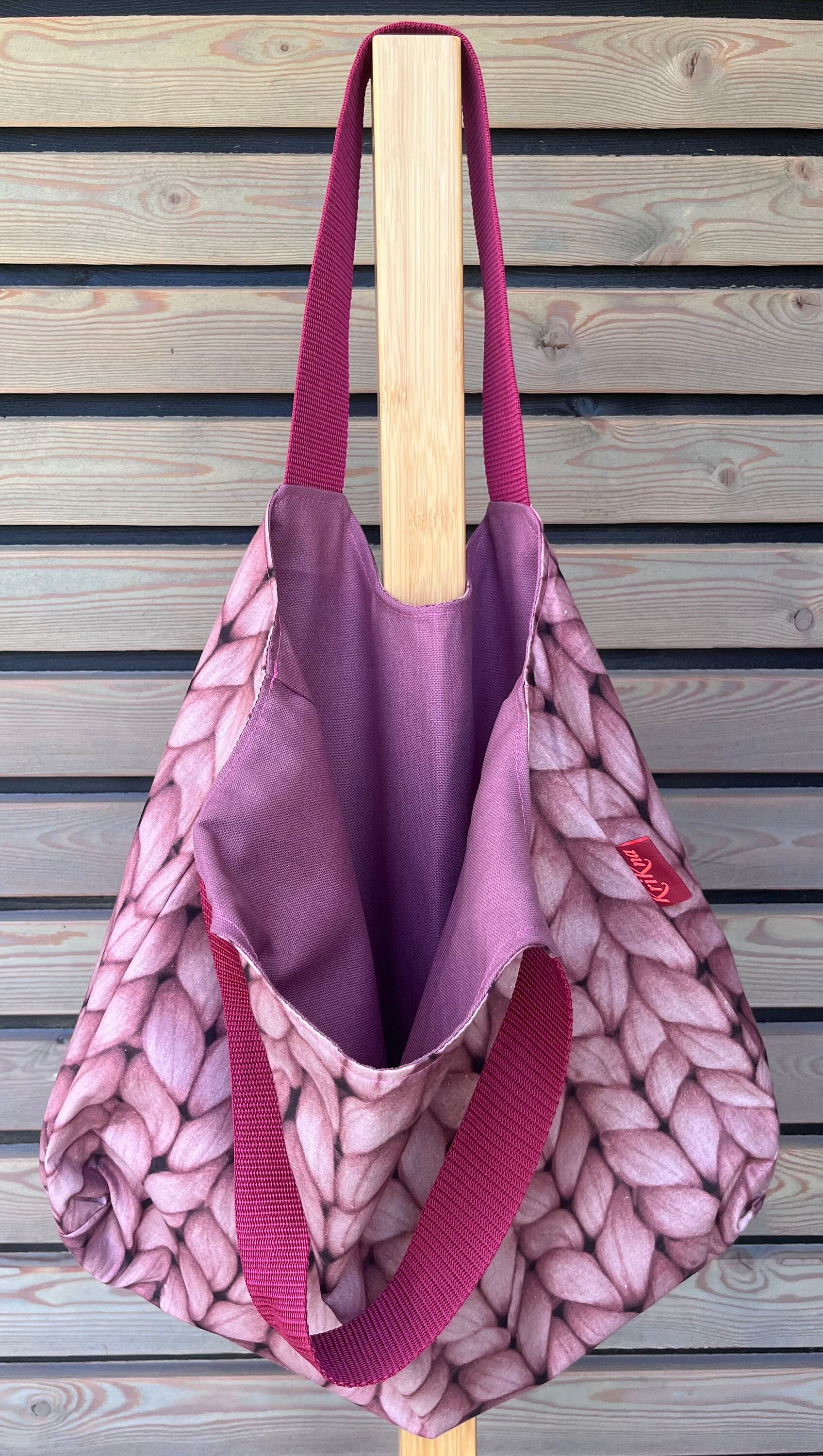 Wendetasche, Shopper, Einkaufstasche, Geschenkidee, Shoppingbag, Baumwolltasche, Tasche von KriKna
