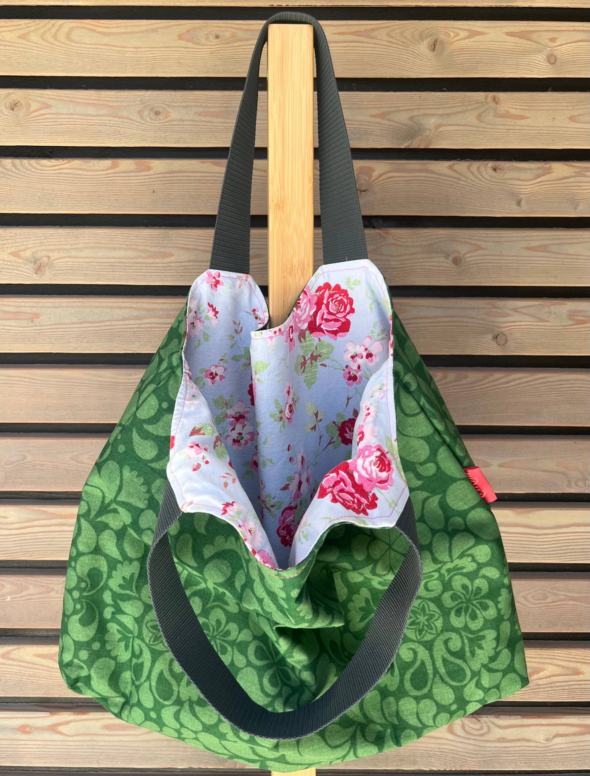 Wendetasche, Shopper, Einkaufstasche, Geschenkidee, Shoppingbag, Baumwolltasche, Tasche von KriKna