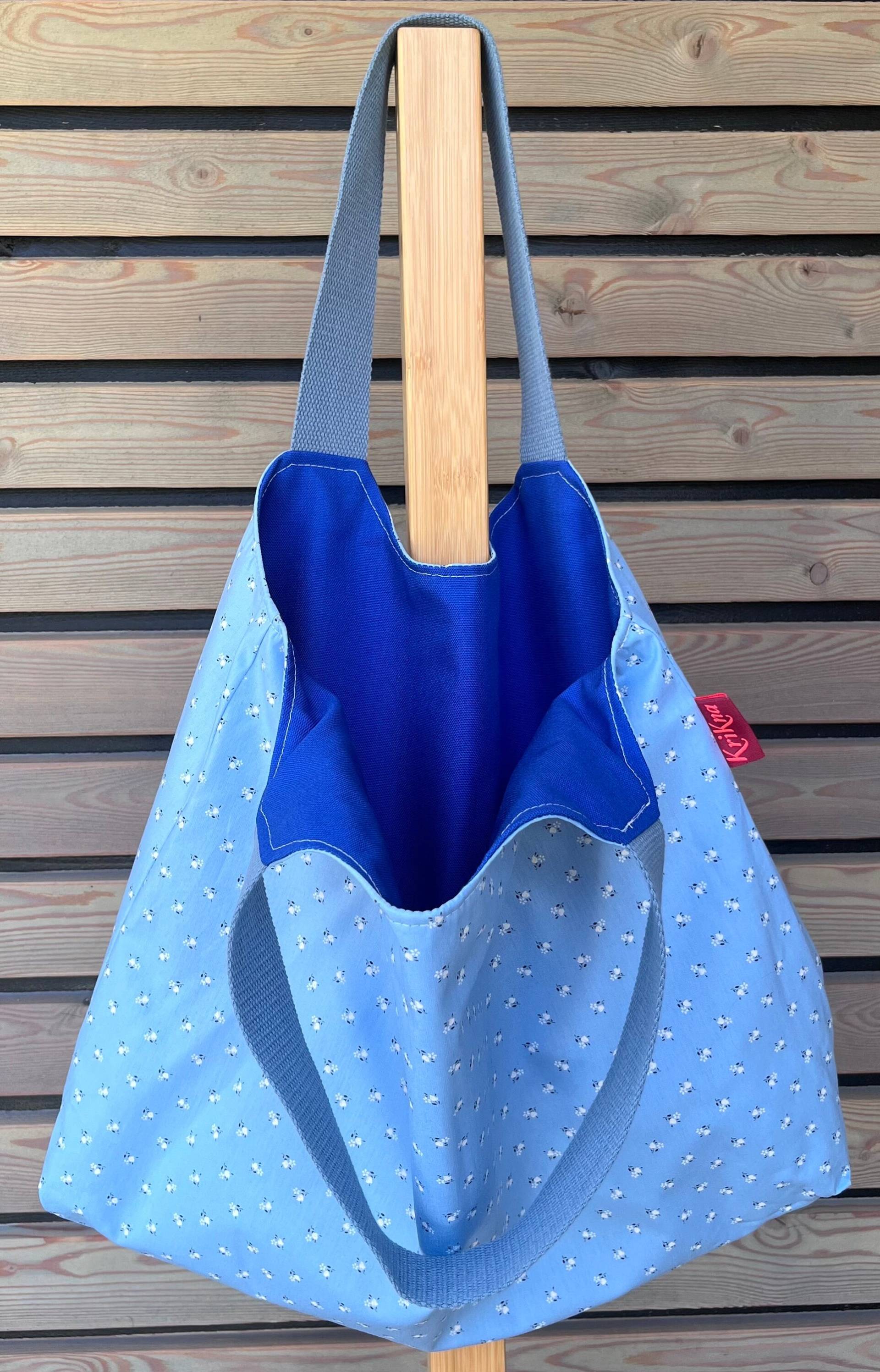 Wendetasche, Shopper, Einkaufstasche, Geschenkidee, Shoppingbag, Baumwolltasche, Tasche von KriKna