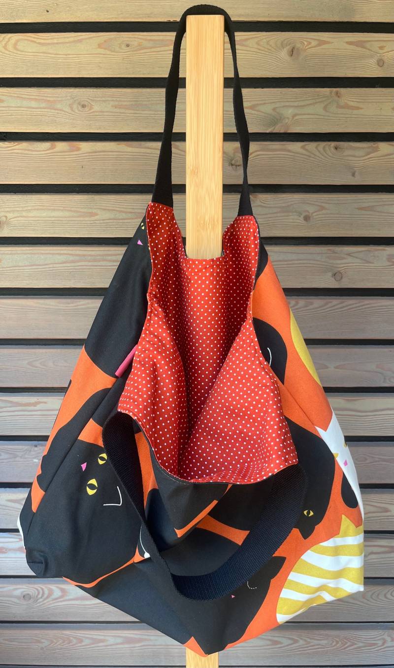 Wendetasche, Shopper, Einkaufstasche, Geschenkidee, Shoppingbag, Baumwolltasche, Tasche Wendetasche, Shopper, Einkaufstasche, Geschenkidee, Shoppingbag, Baumwolltasche, Tasche von KriKna