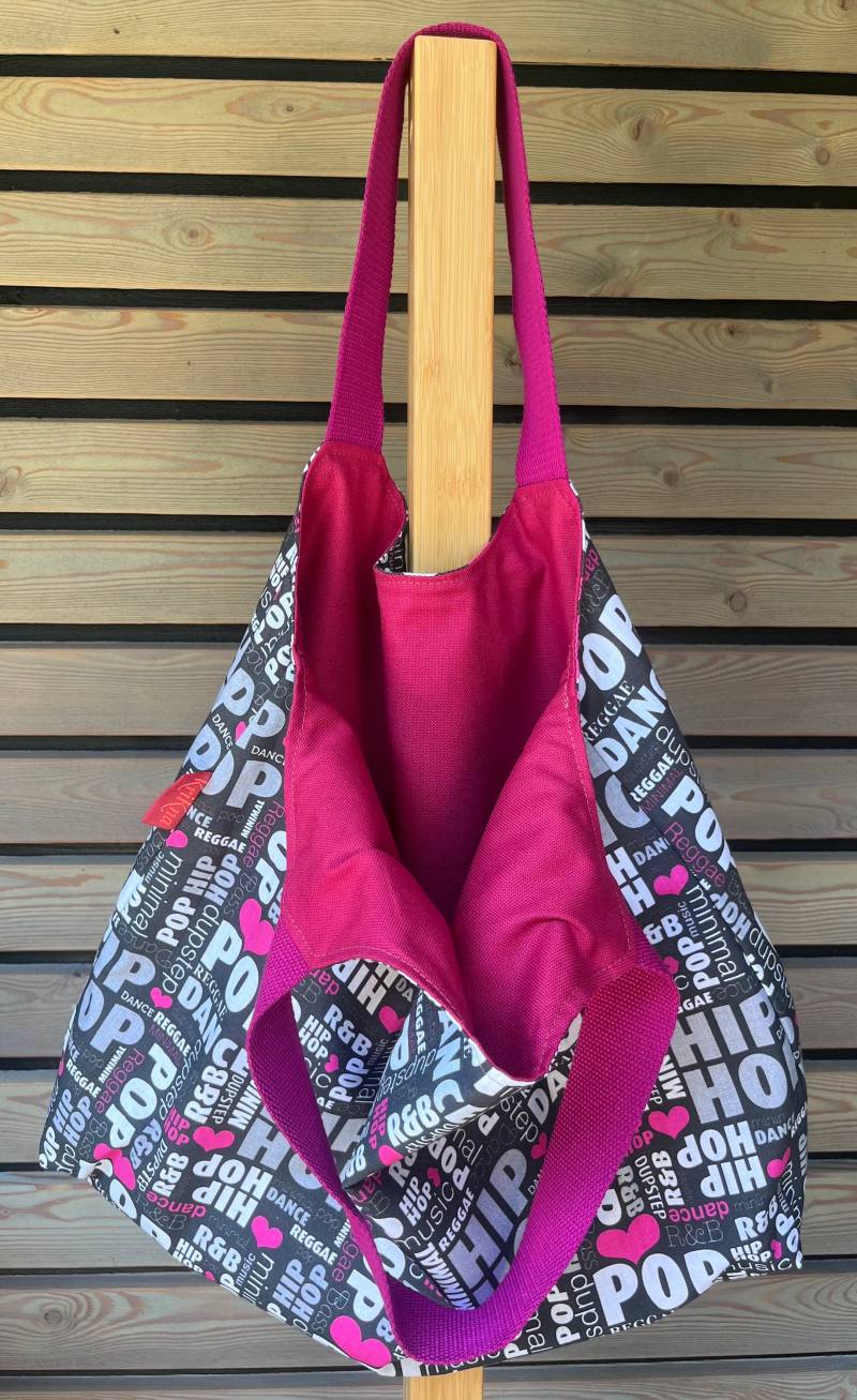 Wendetasche, Shopper, Einkaufstasche, Geschenkidee, Shoppingbag, Baumwolltasche, Tasche Wendetasche, Shopper, Einkaufstasche, Geschenkidee, Shoppingbag, Baumwolltasche, Tasche von KriKna