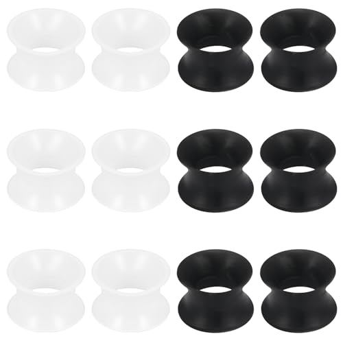 Kridzisw 10G 8G 6G 4G 2G 0G 00G 12mm 14mm 16mm 18mm 20mm 22mm 24mm 25mm dünne Silikon-Ohrmessgeräte Plugs Tunnel Ohrringe flexibel Flesh klar schwarz Tunnel Dehnmaßstäbe Ohrstecker für Damen Herren, Kridzisw 10G 8G 6G 4G 2G 0G 00G 12mm 14mm 16mm 18mm 20mm 22mm 24mm 25mm dünne Silikon-Ohrmessgeräte Plugs Tunnel Ohrringe flexibel Flesh klar schwarz Tunnel Dehnmaßstäbe Ohrstecker für Damen Herren, von Kridzisw