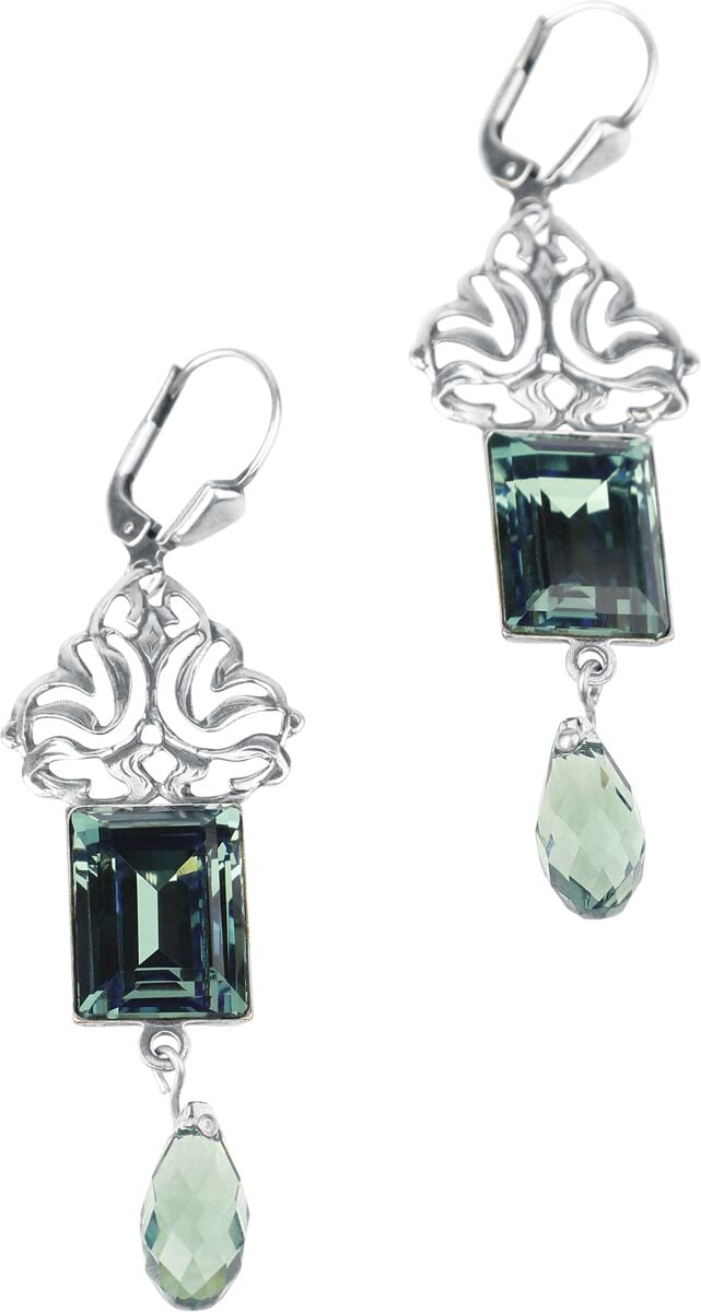 Krikor - Gothic Ohrring - Erinite-Traum - für Damen - silberfarben von Krikor