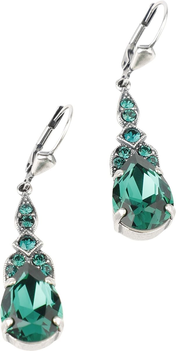 Krikor - Gothic Ohrring - Waldträne - für Damen - silberfarben von Krikor