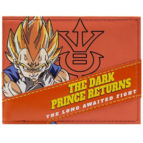 Krillin Dragon DB-Z Ball The Dark Prince Returns Geldbörse/Geldbeutel Bi-Fold ID- & Kartenhalter, Orange von Krillin