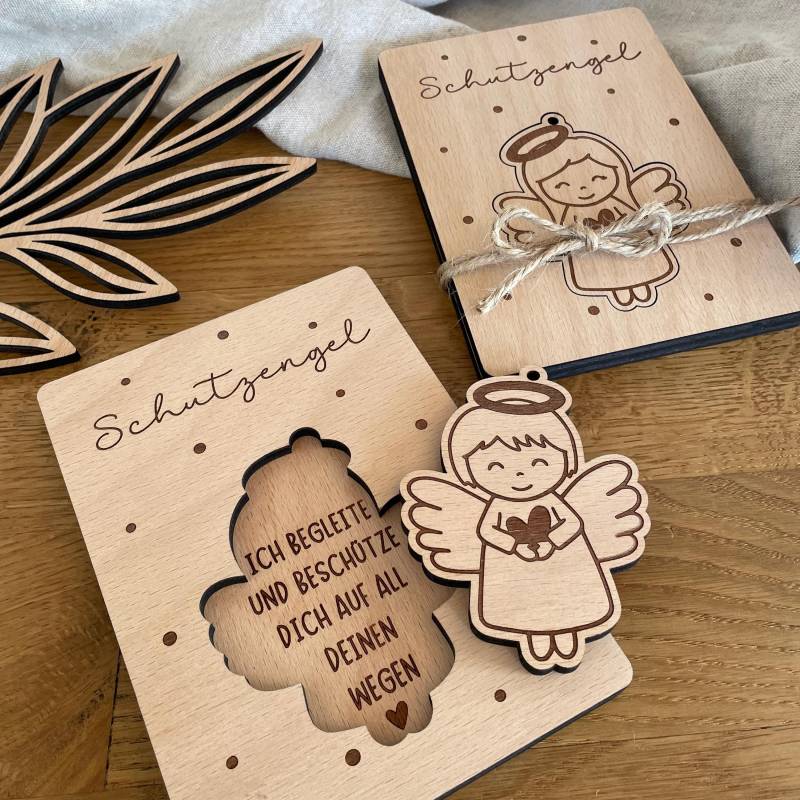 Schutzengel - Geschenk Zur Geburt Taufe Führerschein Geburtstag Für Jungen Und Mädchen von KrimskramerLaden