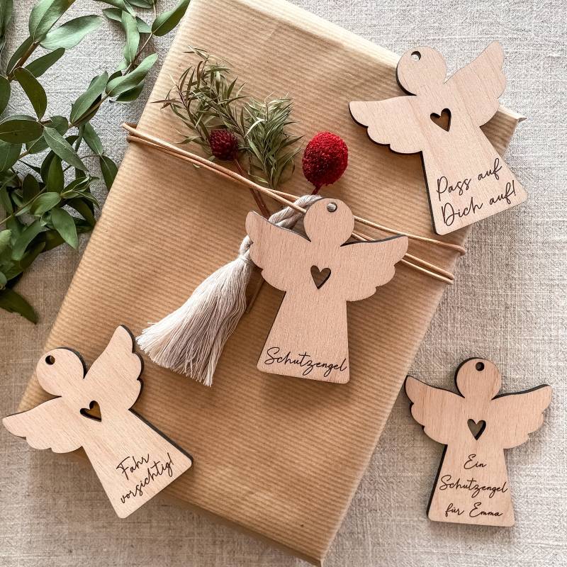 Schutzengel Personalisiert - Geschenk Zur Geburt Taufe Führerschein Geburtstag von KrimskramerLaden