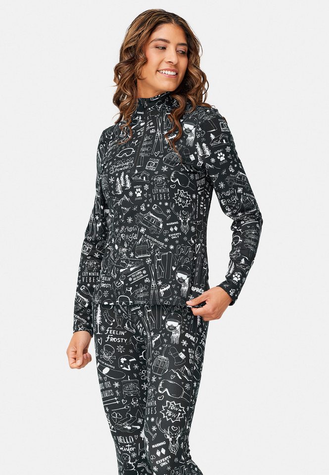 Krimson Klover Langarmshirt Graffiti Top (1-tlg) von Krimson Klover