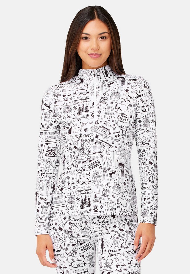 Krimson Klover Langarmshirt Graffiti Top (1-tlg) von Krimson Klover