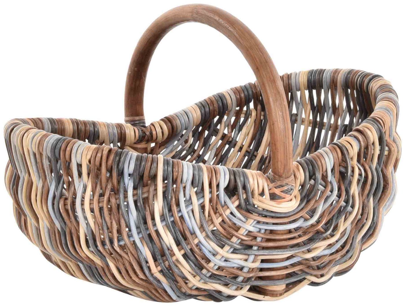 Krines Home Einkaufskorb Rattankorb mit Bügel zum Einkaufen Einkaufskorb geflochten Tragekorb, leicht und stabil mit Griff Bügelkorb Shopper Krines Home Einkaufskorb Rattankorb mit Bügel zum Einkaufen Einkaufskorb geflochten Tragekorb, leicht und stabil mit Griff Bügelkorb Shopper von Krines Home