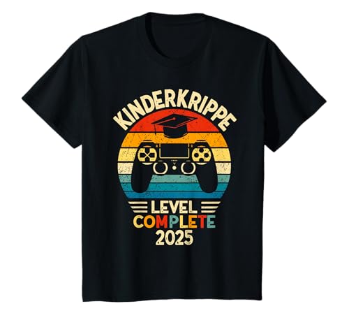 Kinder Kinderkrippe Level Complete Abschied 2025 Krippe Abschluss T-Shirt von Krippenabsolvent Krippenabgänger Kinderkrippe