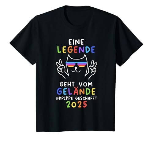 Kinder Krippen Abgänger Krippe Abschied 2025 Krippe Abschluss T-Shirt von Krippenabsolvent Krippenabgänger Kinderkrippe