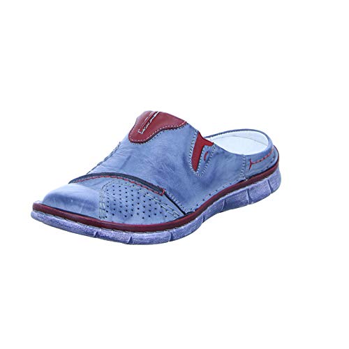 Krisbut Damen Pantolette Leder Blau (Blue) Größe 40 EU von Krisbut