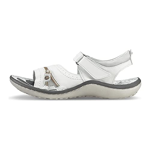 Krisbut Damen Riemchensandalen Sandale Glattleder Fußbett Bequem Freizeit uni Damen Schuhe Krisbut Damen Riemchensandalen Sandale Glattleder Fußbett Bequem Freizeit uni Damen Schuhe von KRISBUT