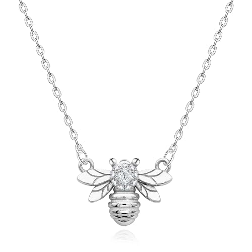 KristLand 925 Sterling Silber Einfache Halskette Verstellbare Kette Design Anhänger Zarte Halsreif für Freundin/Frau/Tochter Cactus von KristLand