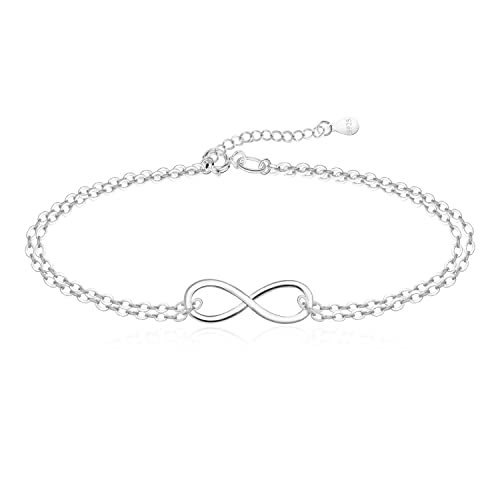 KristLand Armband Infinity Damen 925 Sterling Silber Verstellbares Armband Valentinstag Muttertag Geburtstag weibliche KristLand Armband Infinity Damen 925 Sterling Silber Verstellbares Armband Valentinstag Muttertag Geburtstag weibliche von KristLand