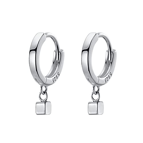 KristLand Damen Creolen Ohrringe 925 Sterling Silber Zirkonia Liebe Herz Kreuz Feder Stern Weihnachtsbaum Einfach Modeschmuck Neujahr Weihnachten Geburtstagsgeschenk von KristLand