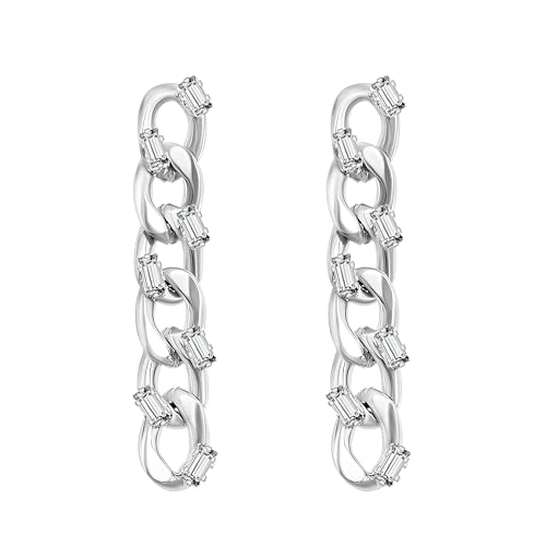 KristLand Frauen Drop Ohrringe mit funkelnden Cubic Zirkonia Stein Dangle Ohrringe für Damen Serling Silber Ohr Pin Ohrringe Party Geburtstag Schmuck von KristLand