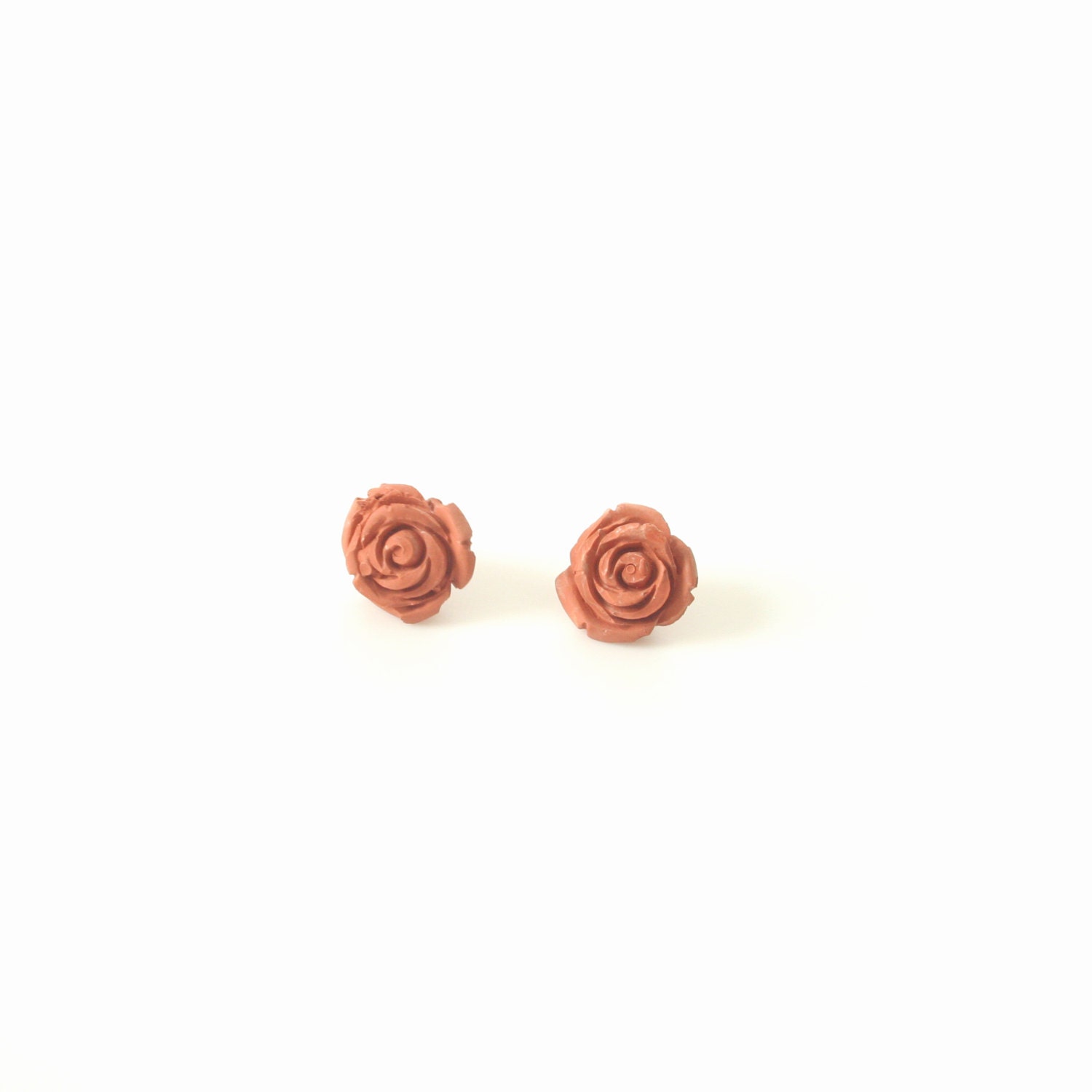 Rote Rose Ohrringe | Beton Ohrstecker Rote Rose Ohrringe | Beton Ohrstecker von KristaKnickerbocker