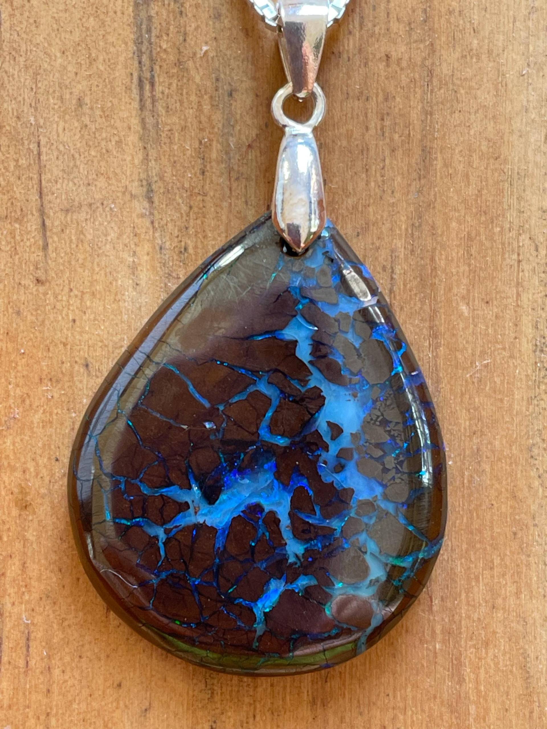 Queensland Boulder Opal Anhänger von KristallAura
