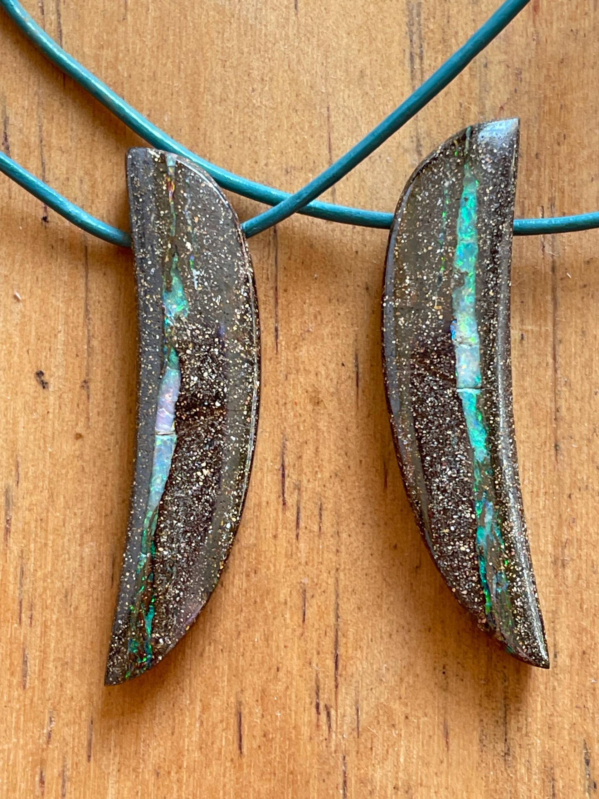 Queensland Boulder Opal Partnersteine von KristallAura