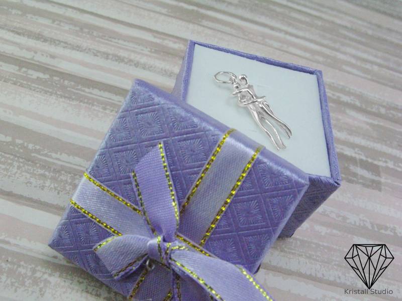 Silberne Tanzende Geliebte Paar Anhänger Halskette/Geschenke Für Tanz-Team Oder Ballett-Liebhaber von KristallSilverStudio