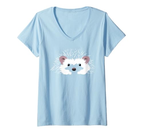 Damen Igel T-Shirt mit V-Ausschnitt Damen Igel T-Shirt mit V-Ausschnitt von Kristen Weil