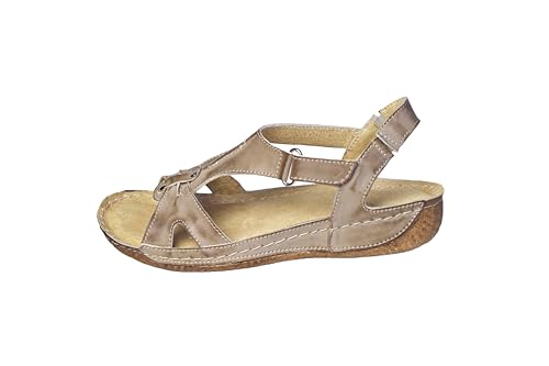 402 Sandalen Damen - Handgefertigte Sommerschuhe Damen Aus Leder Mit Klettverschluss, Leichte Sommerschuhe Für Frauen, Hergestellt In Der EU Beige 41 402 Sandalen Damen - Handgefertigte Sommerschuhe Damen Aus Leder Mit Klettverschluss, Leichte Sommerschuhe Für Frauen, Hergestellt In Der EU Beige 41 von Kristian Shoes