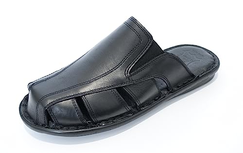 Kristian Shoes 141 Hausschuhe Herren - Handgefertigte Leder Pantoffeln Herren, Atmungsaktive Flip Flops für den Sommer, Exklusiv in der EU Hergestellt - Schwarz 42 Kristian Shoes 141 Hausschuhe Herren - Handgefertigte Leder Pantoffeln Herren, Atmungsaktive Flip Flops für den Sommer, Exklusiv in der EU Hergestellt - Schwarz 42 von Kristian Shoes