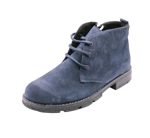 Kristian Shoes 2210 Nubukleder Stiefeletten Damen - Handgefertigt in der EU - Warme Polsterung, Elegante Winterschuhe Damen, Hochwertige Winterstiefel für Stil und Komfort Blau 41 Kristian Shoes 2210 Nubukleder Stiefeletten Damen - Handgefertigt in der EU - Warme Polsterung, Elegante Winterschuhe Damen, Hochwertige Winterstiefel für Stil und Komfort Blau 41 von Kristian Shoes