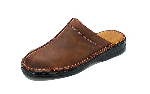 Kristian Shoes 30 Hausschuhe Herren - Handgefertigte Leder Pantoffeln Clogs Herren - Elegante Hausschuhe aus der EU - Dunkelbraun 45 Kristian Shoes 30 Hausschuhe Herren - Handgefertigte Leder Pantoffeln Clogs Herren - Elegante Hausschuhe aus der EU - Dunkelbraun 45 von Kristian Shoes