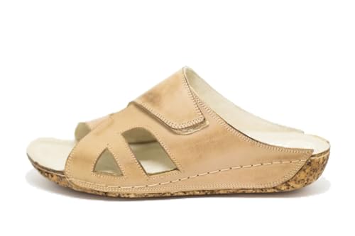 Kristian Shoes 400 Hausschuhe Damen - Sandalen Damen Mit Klettverschluss - Handgefertigte Leder Pantoletten Für Den Sommer - Leichte Sommerschuhe Hergestellt In Der EU Beige 37 Kristian Shoes 400 Hausschuhe Damen - Sandalen Damen Mit Klettverschluss - Handgefertigte Leder Pantoletten Für Den Sommer - Leichte Sommerschuhe Hergestellt In Der EU Beige 37 von Kristian Shoes
