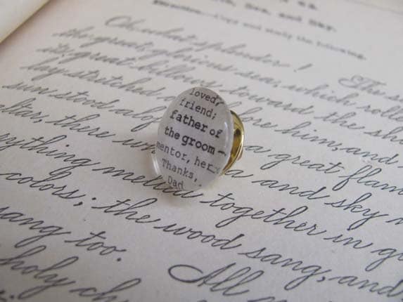 Krawatte Tack Revers Silber Pin Personalisiert Für Vater Großvater Onkel Bruder Papa Pate Ehemann Neffe Pastor Stiefvater Usher Sohn von KristinVictoria