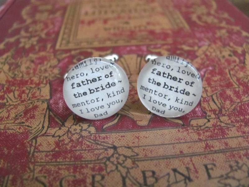 Vater Der Braut Manschettenknöpfe Zur Hochzeit Von Kristin Victoria Designs von KristinVictoria