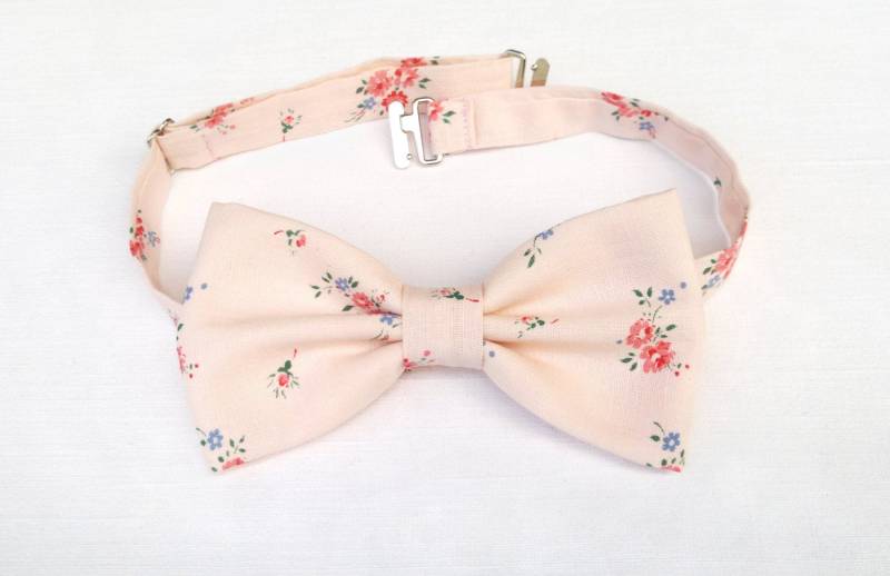 Blush Florale Fliege, Leichter Pfirsich. Strand Hochzeit Bräutigam Fliege, Geschenke, Bester Mann, Vater Der Braut von KristineBridal