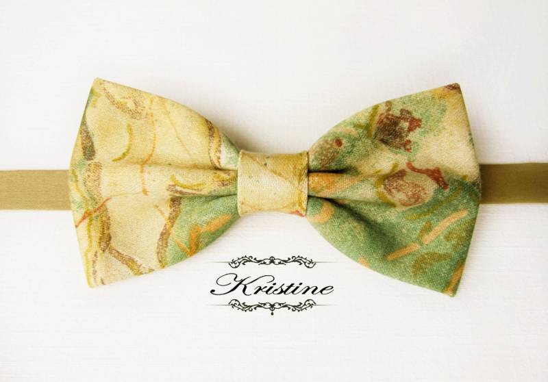 Herren Abstrakte Druck Fliege. Leinwand Gelb Ockergrün Braune Senf Grün Satinierte Baumwolle. Hochzeit Bräutigam Fliege Herren Abstrakte Druck Fliege. Leinwand Gelb Ockergrün Braune Senf Grün Satinierte Baumwolle. Hochzeit Bräutigam Fliege von KristineBridal