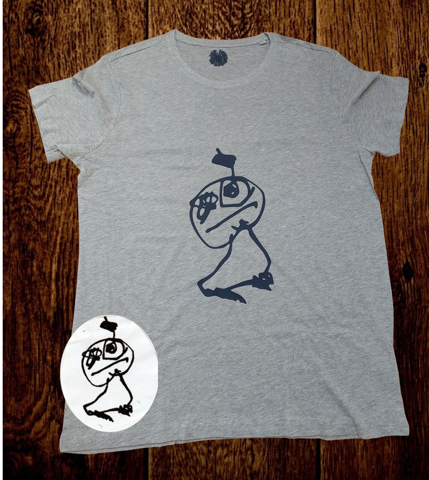 Kinderzeichnungen Auf T-Shirt | Personalisiertes Geschenk von Kritzelschirt