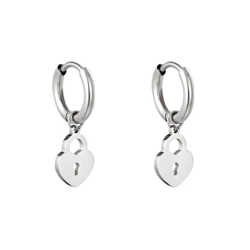 Ohrringe Locked Heart | in Silber Oder Gold Aus Edelstahl Ohrringe Locked Heart | in Silber Oder Gold Aus Edelstahl von Krivej