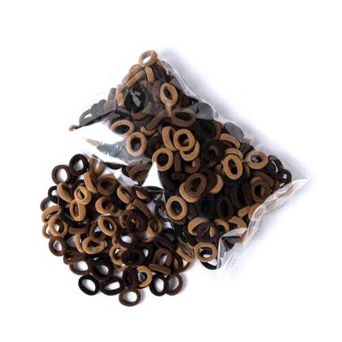 Krmoau Haargummis für Mädchen | Haarseil Stirnband Pferdeschwanz Halter Seil 100er Set - Kleine Pferdeschwanz-Riemen, einfache praktische Kinder-Haar-Pferdeschwanz-Halter-Haar-Accessoires von Krmoau
