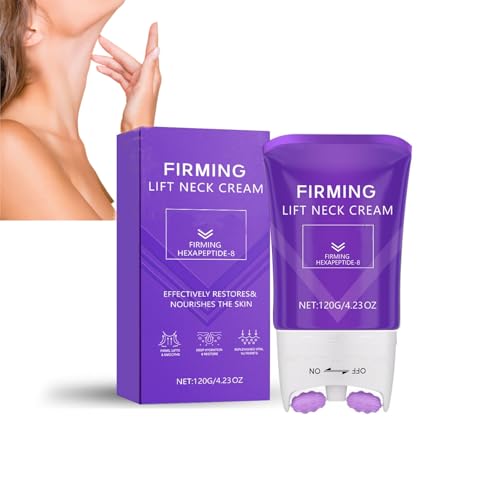 Krmspe Firming Lifting Neck Cream with Double Roller Massage, Hydration Nutrition Anti-Wrinkle Cream for Neck and Cleavage for Women and Man, 120g Krmspe Firming Lifting Neck Cream with Double Roller Massage, Hydration Nutrition Anti-Wrinkle Cream for Neck and Cleavage for Women and Man, 120g von Krmspe