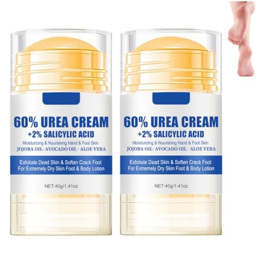 Krmspe Urea Foot Cream 60%, Hydrating Anti-Cracking Foot Cream Moisturising for Crack and Dry Feet, Hard Skin Care Treatment, Relieves Extreme Dryness Cracking Feet Hands for Woman & Man, 2pcs Krmspe Urea Foot Cream 60%, Hydrating Anti-Cracking Foot Cream Moisturising for Crack and Dry Feet, Hard Skin Care Treatment, Relieves Extreme Dryness Cracking Feet Hands for Woman & Man, 2pcs von Krmspe