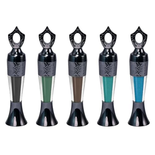 Powder Eyeliner, Natural Mineral Eye Liner Intense Pigment Makeup Eyeliner Pencil Long Lasting Smudge-Proof Waterproof Silky Traditional Finish (#1+#2+#3+#4+#5 5Pcs) von Krmspe