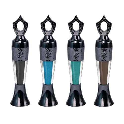 Powder Eyeliner, Natural Mineral Eye Liner Intense Pigment Makeup Eyeliner Pencil Long Lasting Smudge-Proof Waterproof Silky Traditional Finish (#1Black+#3Blue+#4Green+#5Brown) von Krmspe