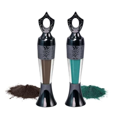 Powder Eyeliner, Natural Mineral Eye Liner Intense Pigment Makeup Eyeliner Pencil Long Lasting Smudge-Proof Waterproof Silky Traditional Finish (#5Brown+#4Green) von Krmspe