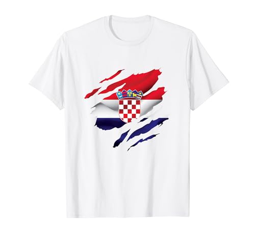 Kroatien Flagge Kroatisch Croatia Kinder Kroatien Hrvatska T-Shirt von Kroatien Fahne Herren Kroatien Hrvatska Damen Deko