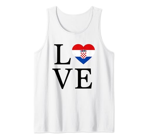 Kroatien Flagge Kroatisch Croatia Kinder Kroatien Hrvatska Tank Top von Kroatien Fahne Herren Kroatien Hrvatska Damen Deko