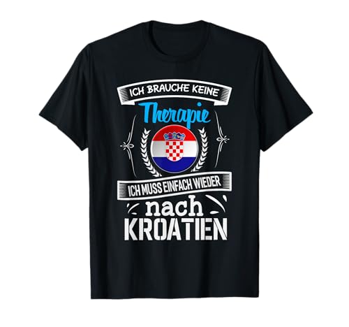 Kroatien Geschenk Shirt - Kroatien Urlaub T-Shirt für Herren - Schwarz, S - Klassische Passform - Kurzarm - Crew Neck - 100% Baumwolle - Ideal für Kroatien Fans Kroatien Geschenk Shirt - Kroatien Urlaub T-Shirt für Herren - Schwarz, S - Klassische Passform - Kurzarm - Crew Neck - 100% Baumwolle - Ideal für Kroatien Fans von Kroatien Geschenk Shirt