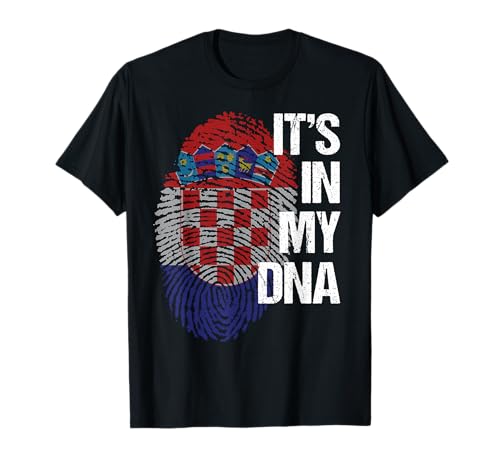 Kroatien T-Shirt Kroatische Flagge DNA Geschenk Shirt T-Shirt Kroatien T-Shirt Kroatische Flagge DNA Geschenk Shirt T-Shirt von Kroatien T-Shirts & Geschenke